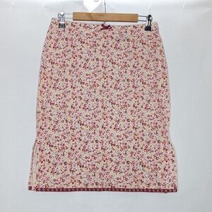 Vintage 90s Y2K Skirt Floral Pink